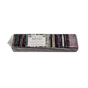 Hoffman Fabrics Bali Pops "Seaholly" Batik Strips 2.5" 40 Strips #BP-226